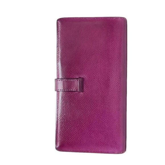 HERMES Bearn Souffle - Anemone Veau Epsom square K Long Wallet 350-050925 - Picture 2 of 5